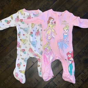 Disney Princess Onesie 2-pack